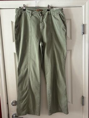 Judy Blue Sage Green Straight Leg Jeans 20W 30” Inseam Stretch